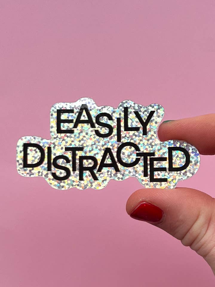 Pegatina de purpurina que distrae fácilmente para venta al por mayor de Uplifter Sticker