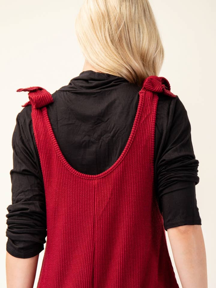 Celeste Clothing – Großhandel Jumpsuit – Damen – Plus-Size verstellbarer Rippen-Overall mit Fronttaschen - CP4387339