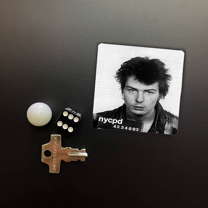 Lucky Mfg. Co. - Wholesale Magnet - Sid Vicious Mugshot 2x2 Magnet