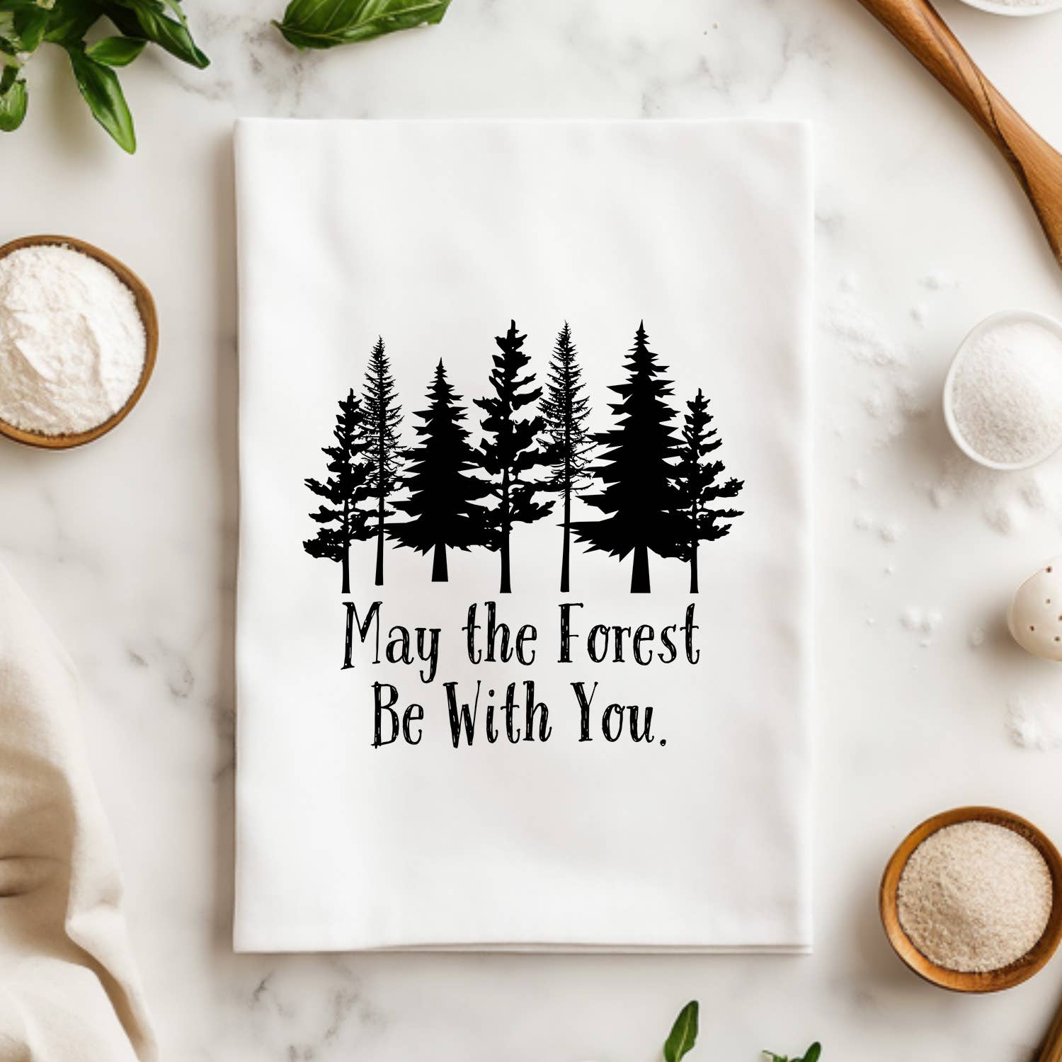 Moonlight Makers - Wholesale Tea Towel - May The Forest Be With You - Kitchen Towels