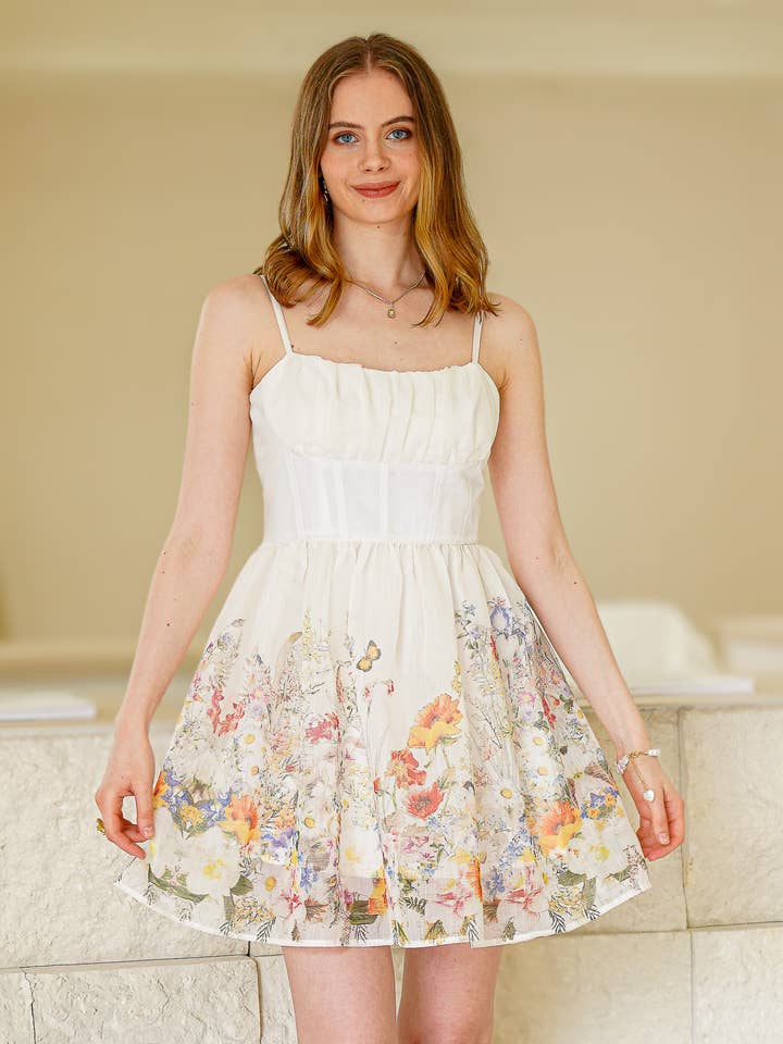 RP2385 - Verzaubertes Garten Minikleid für den Großhandel von ROSIE POSIE