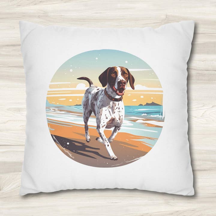 Coussin double face pour chien Coussin porter allemand à poil court pour la vente par Seaside Serenity