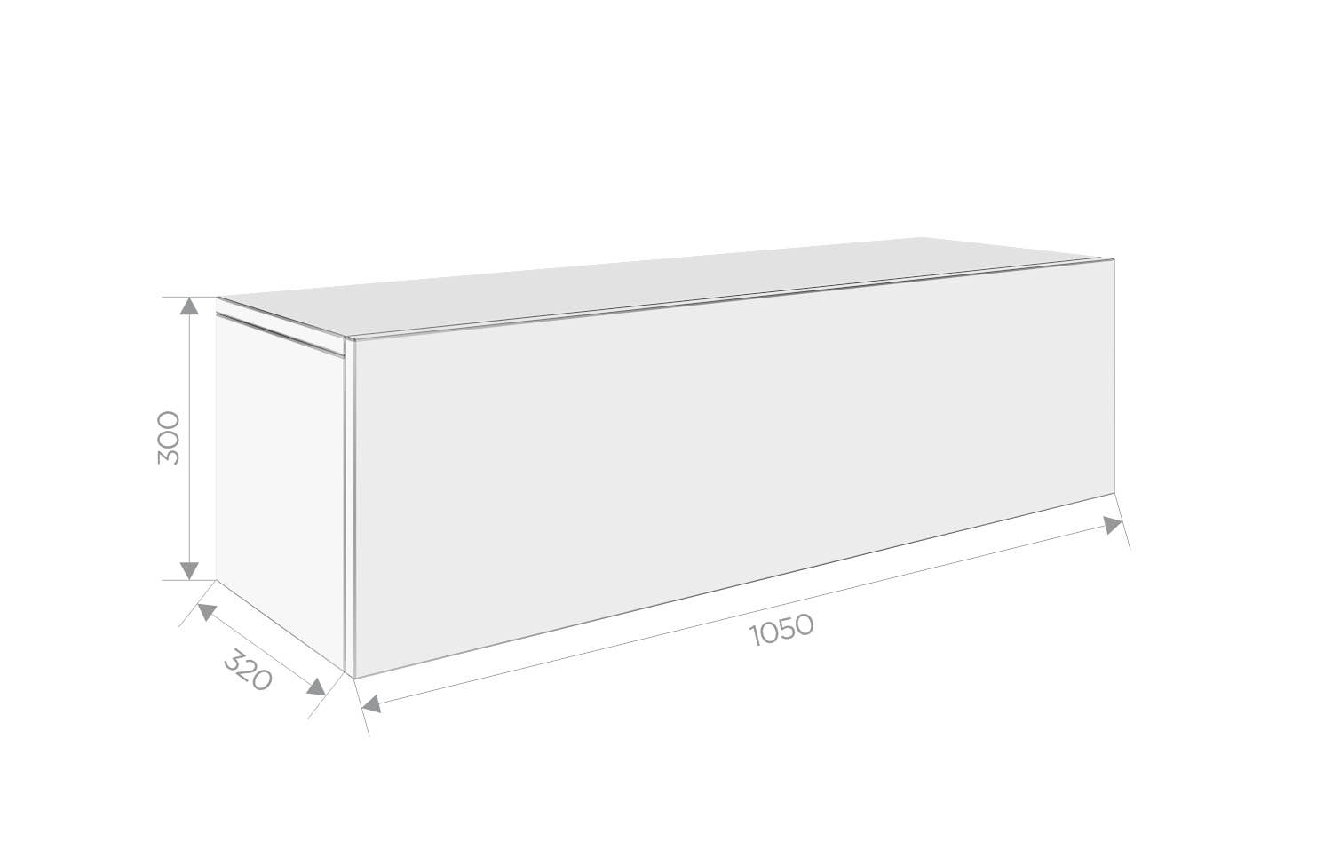 PLATAN ROOM - Wholesale Console Table - TV Cabinet TV Stand 105 cm Hanging or Standing Oak Gold5