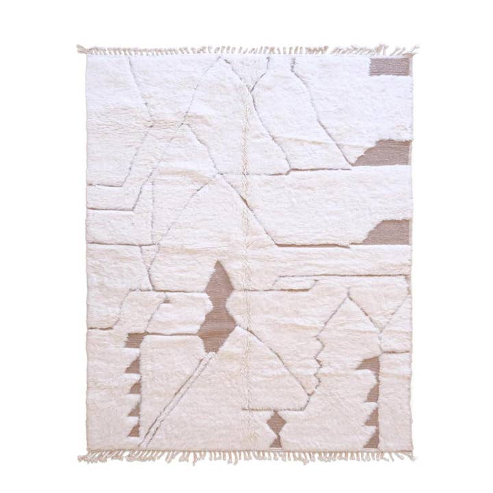 Chic etnisk berber tæppe med rent design i uld 208 x 292 cm for engroshandel hos AFK Living