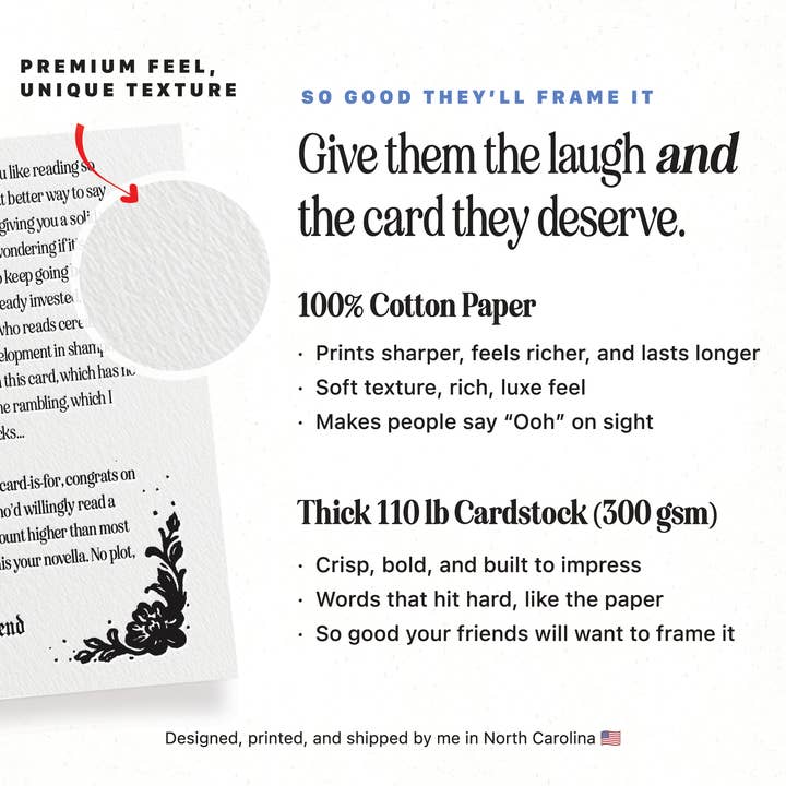 Petty Paper Studio - Wholesale Everyday Greeting Card - Snarky Book Lover Gift - A2 Witty Greeting Card1