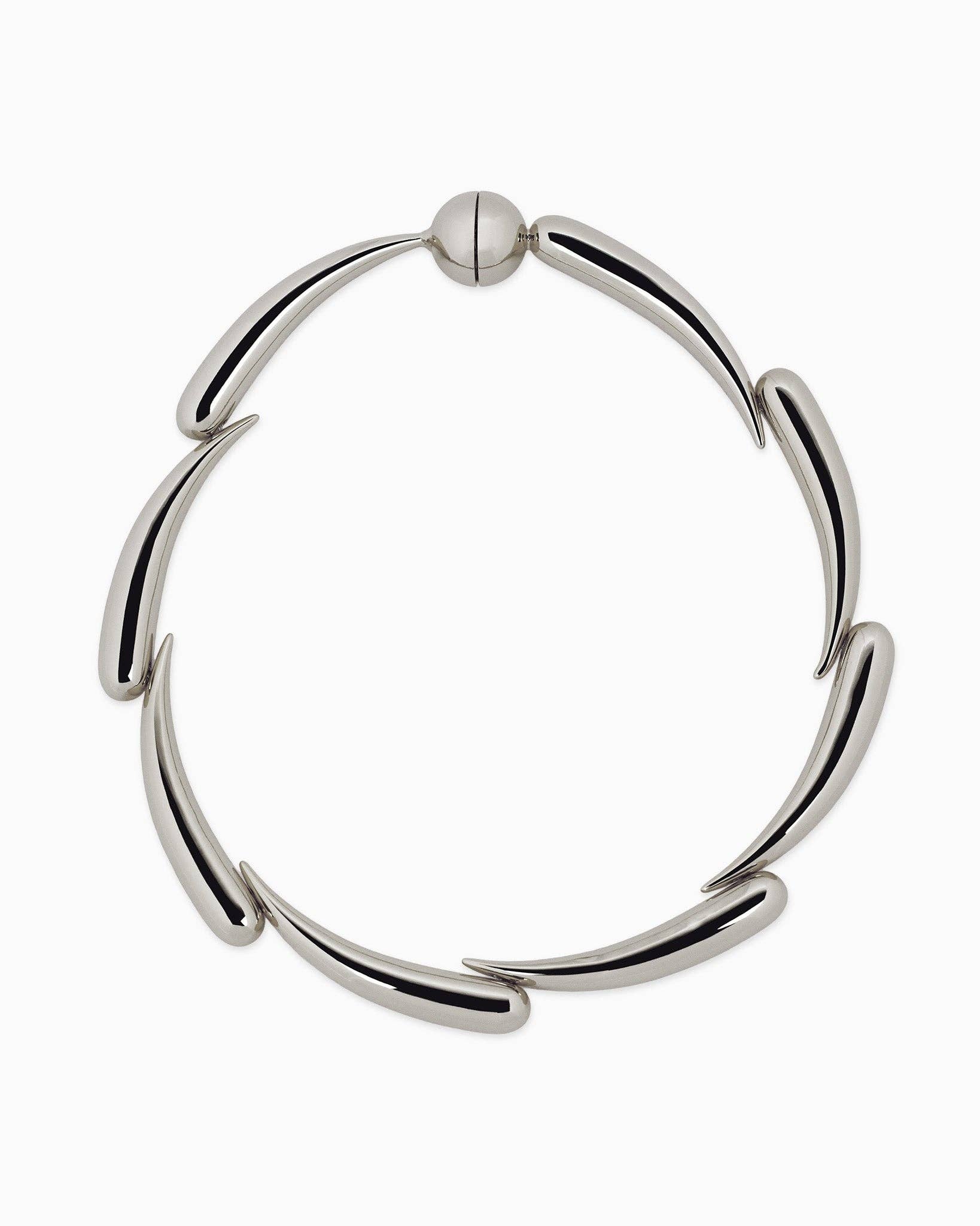 Sessori – Colar de elos e correntes por atacado – Colar de Declaração Vesper Prateado1