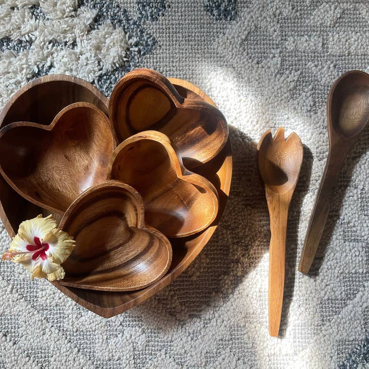 7er-Set aus Akazienholz | Herzdesign und andere Ergebnisse für op besteck im Großhandel. Kostenlose Rücksendungen und 60-Tage-Zahlungsziel auf Faire im Trend auf Faire.