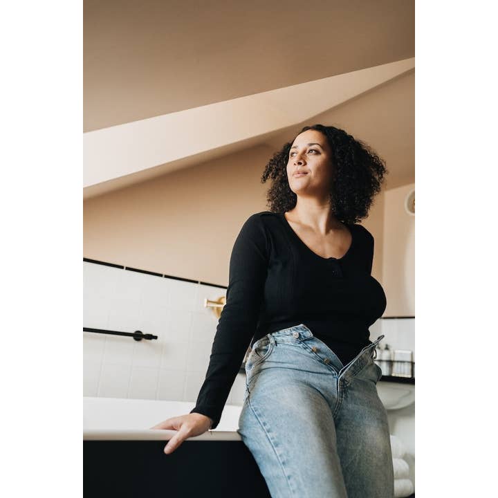 You&Milk - Wholesale Nursing Top - Maternity - Love my body nursing bodysuit in pointelle (Black, Camel)4