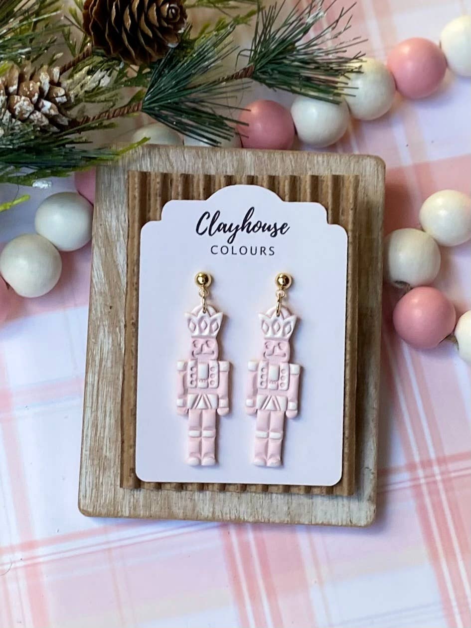 Clayhouse Colours - Wholesale Dangle Earrings - Holiday Christmas Nutcracker Earrings0