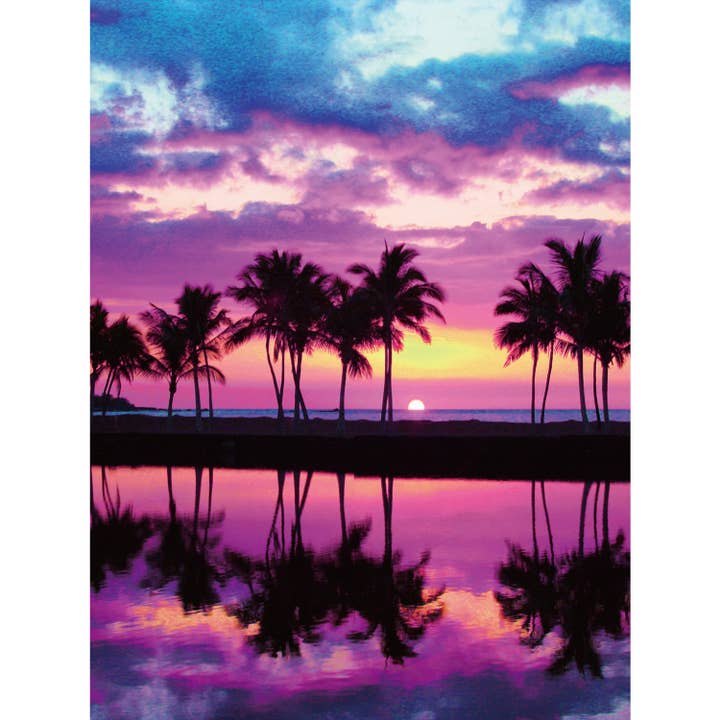 Palm Tree Sunset Diamond Painting Kit for wholesale by Camelot