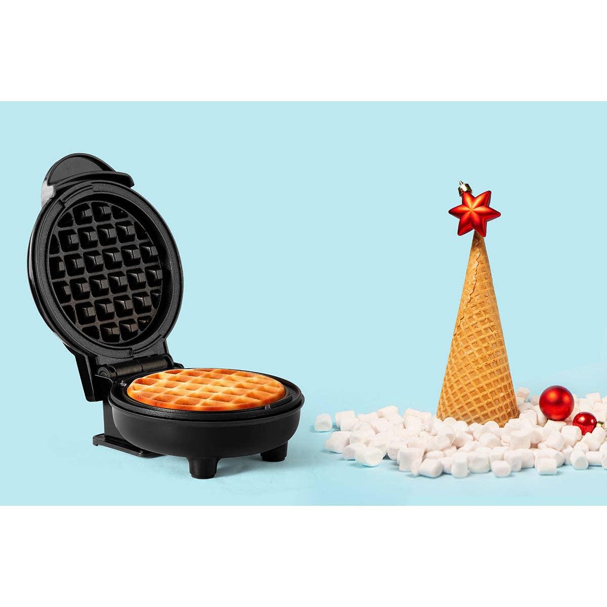 Holstein Housewares - Wholesale Kitchen Appliance - Personal Waffle Maker - 4 inch Mini - Assorted Colors 46