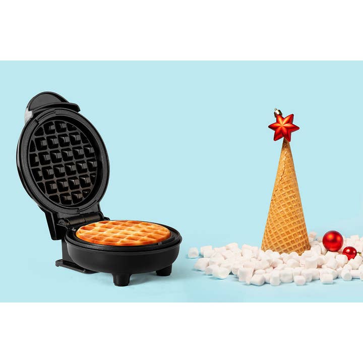Holstein Housewares - Wholesale Kitchen Appliance - Personal Waffle Maker - 4 inch Mini - Assorted Colors 46