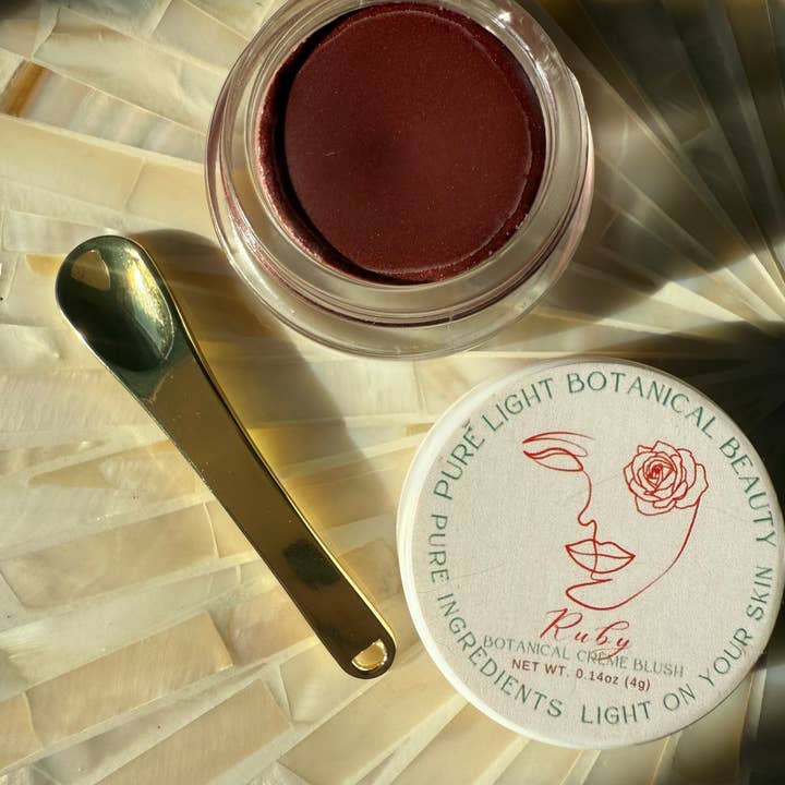 Ruby Botanical Créme Blush for wholesale by Pure Light Botanical Beauty