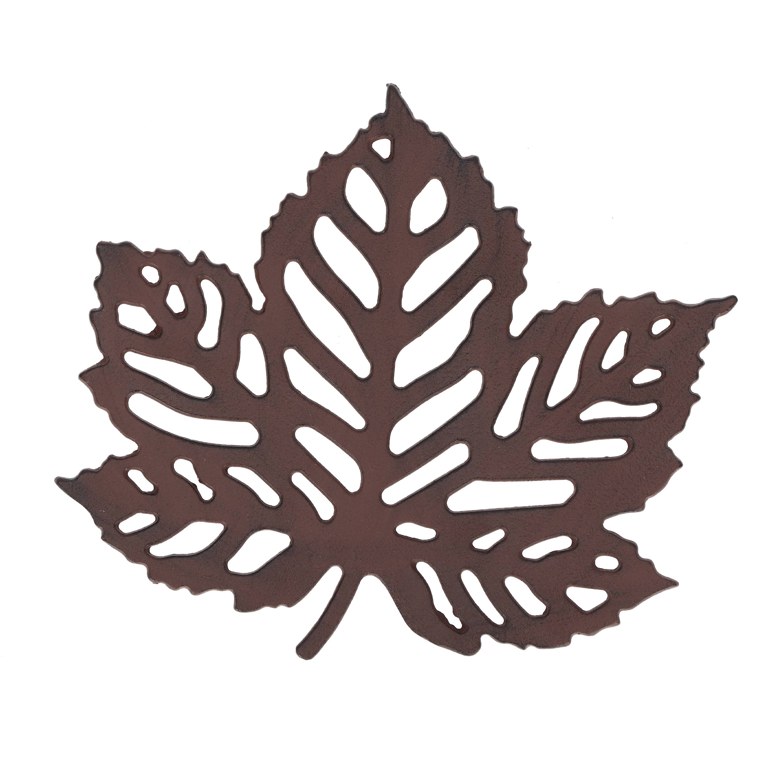 Esschert Design USA - Wholesale Outdoor Ornament/Decor - Leaf Stepping Stones, Cast Iron, 3 Asst. Styles3