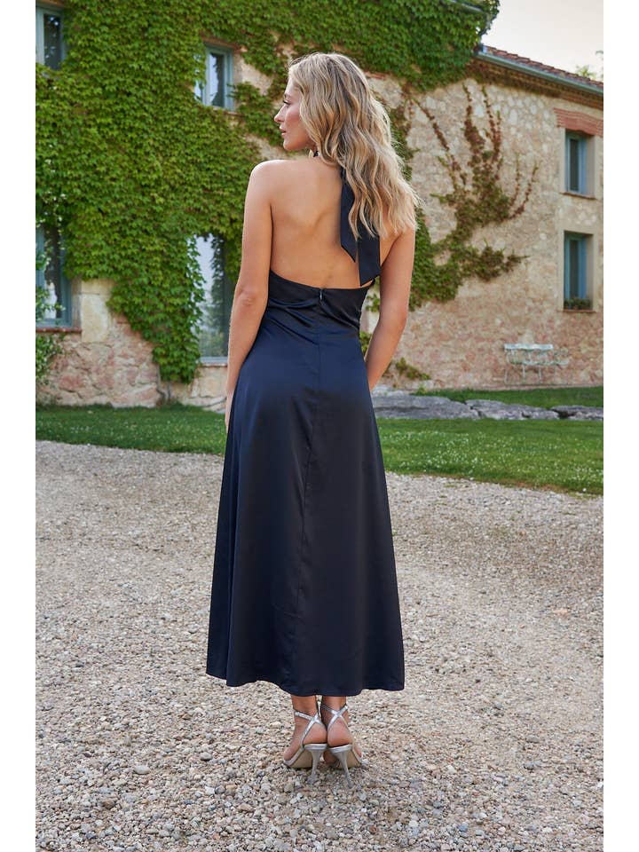 Bruna - Wholesale Dress - Women's - Melania Navy Dress · Le Jardin ·7