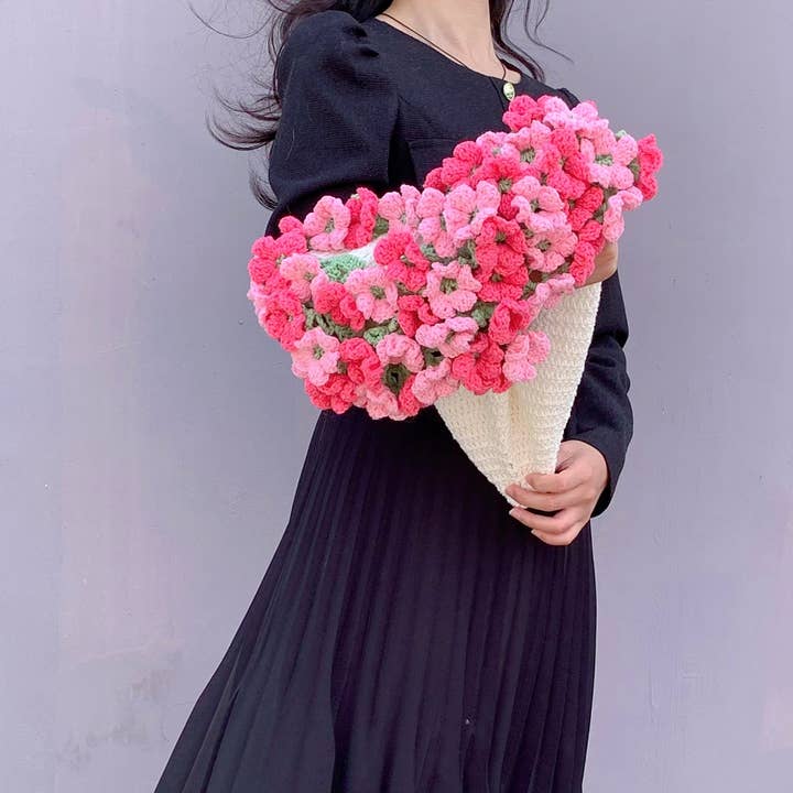 Couverture en crochet hortensia, Couverture bouquet pour la vente par Lilyrosy(Duty free)