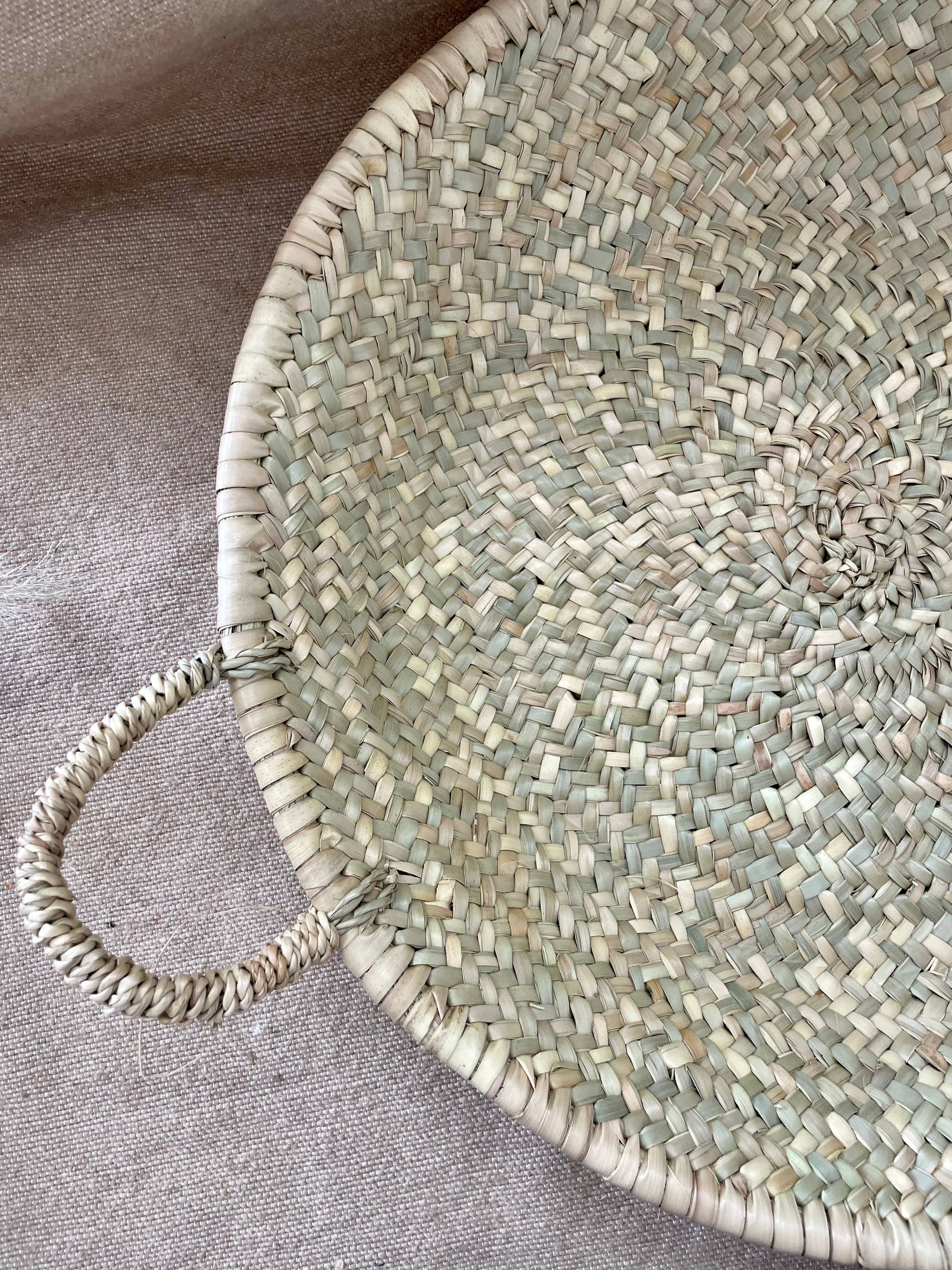 BAHIA HOME – Engroshandel Pyntebakke – Puttalam Plateau - Rund bakke i fint palmeflet4