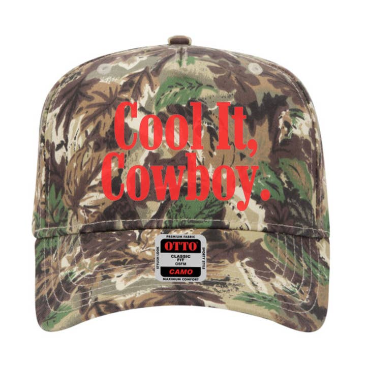 Cool It Cowboy Trucker Hat for wholesale by Hey Jude Graphic Tees