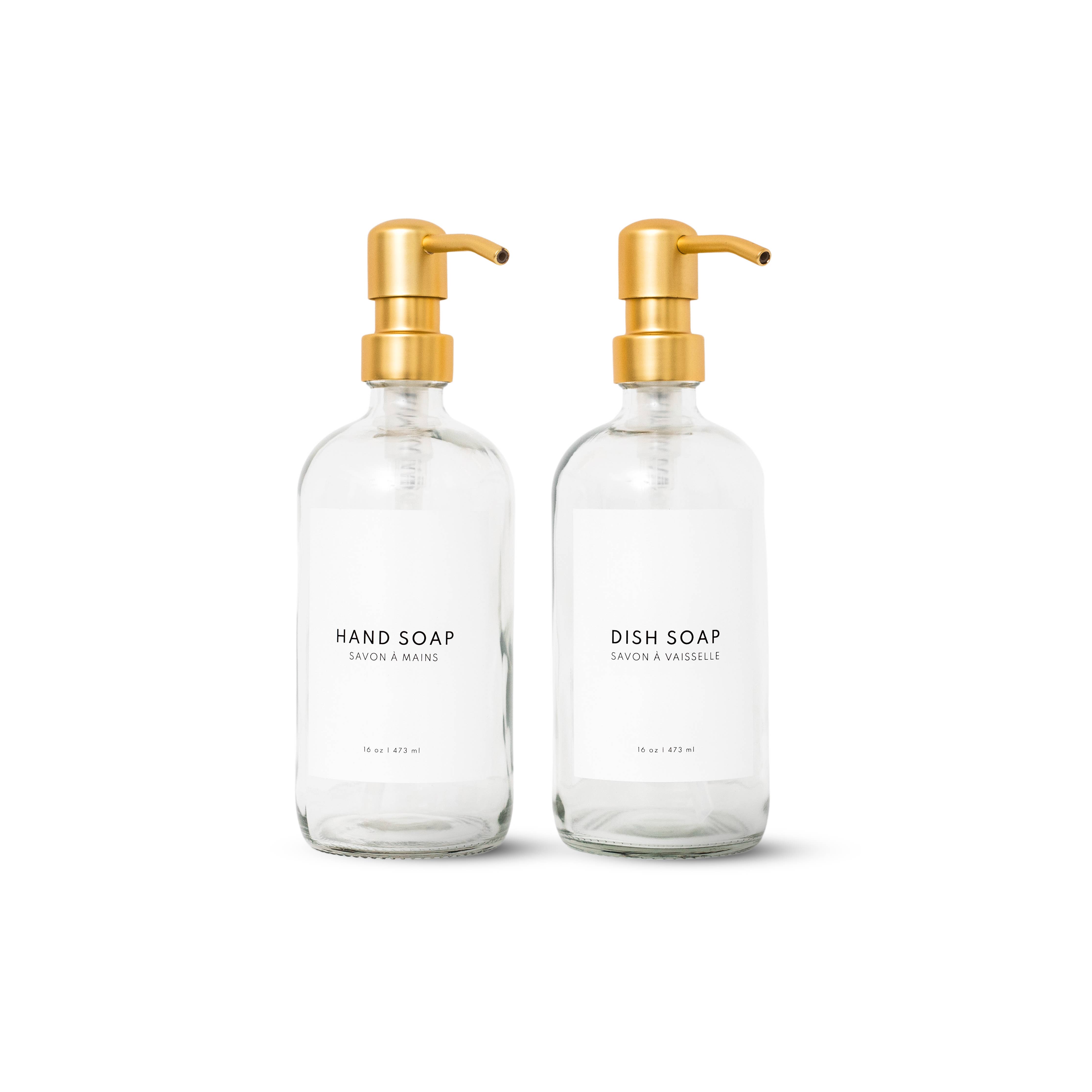 The Little Spruce Home - Wholesale Soap Dispenser - 16 oz Clear Glass Soap Dispenser2