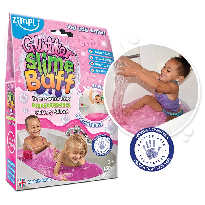 Zimpli Kids – wholesale Bath toy – Baby – Zimpli Bio Glitter Slime Baff Kids Sensory Bath Toy2