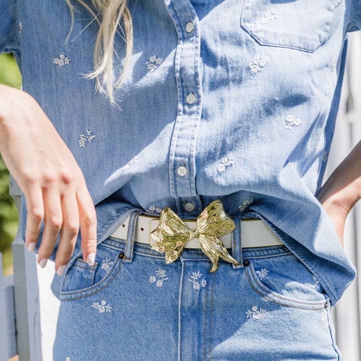 Cesoli – Fivela de cinto - Mulher por atacado – A Fivela Lilly | Ouro | 3cm2