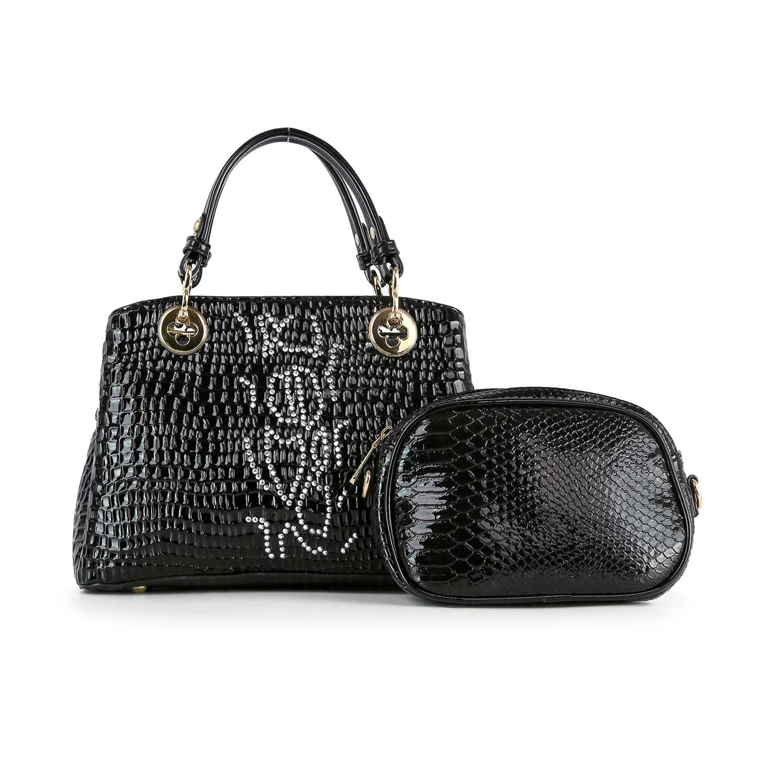Handbag Express - Wholesale Tote Bag - Women's - Snake Embossed Hand Tote Set9