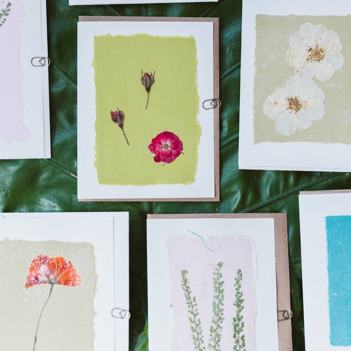 Reclaimed Gardens - Wholesale Everyday Greeting Card - Pressed Flower Greeting Cards (Blank)2