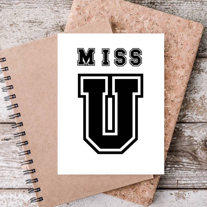 Cartão MISS U para Estudante Universitário por atacado de Card & Story