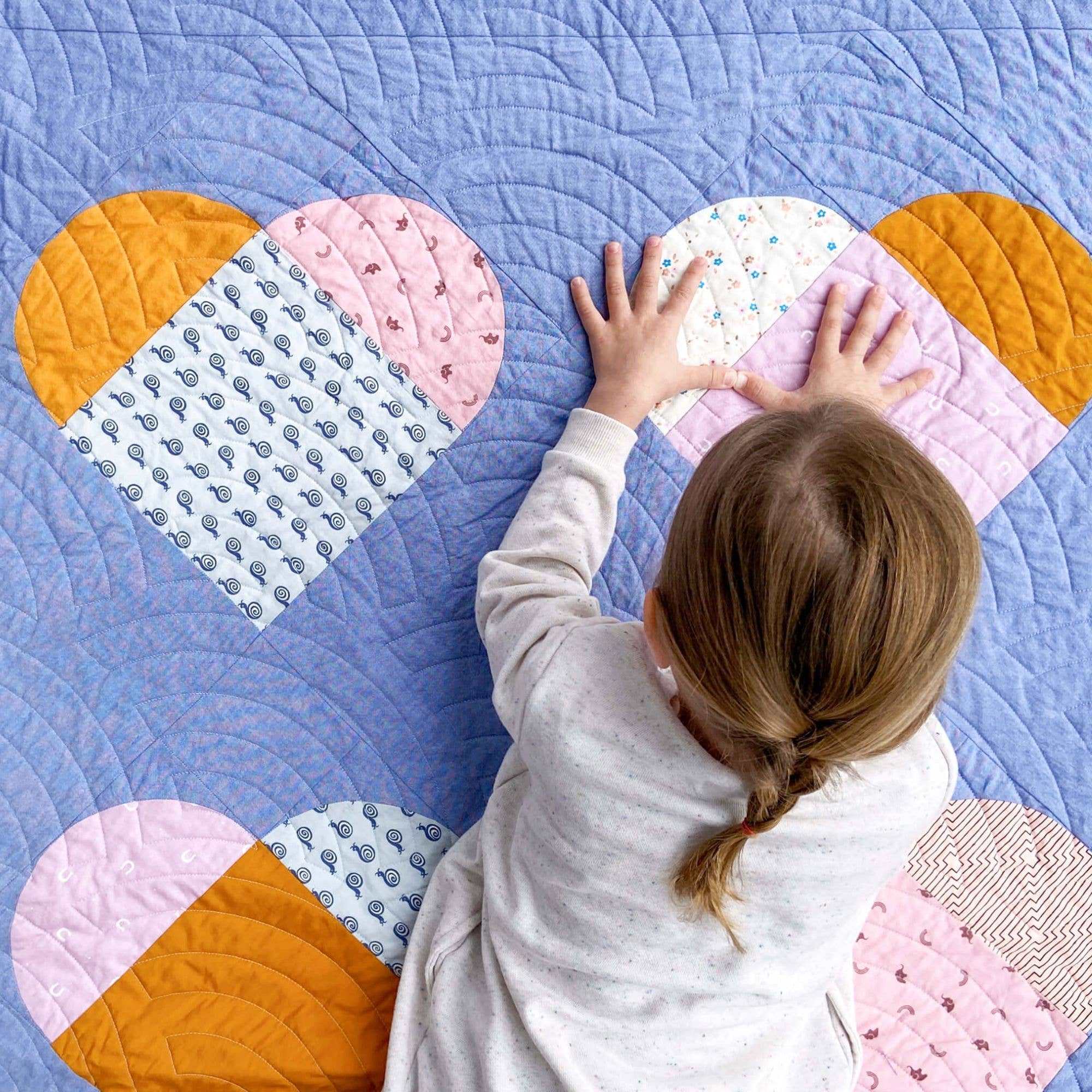 Megan Collins Quilt Design - Wholesale Craft Sewing Kit - Love and Stitches Quilt Pattern4