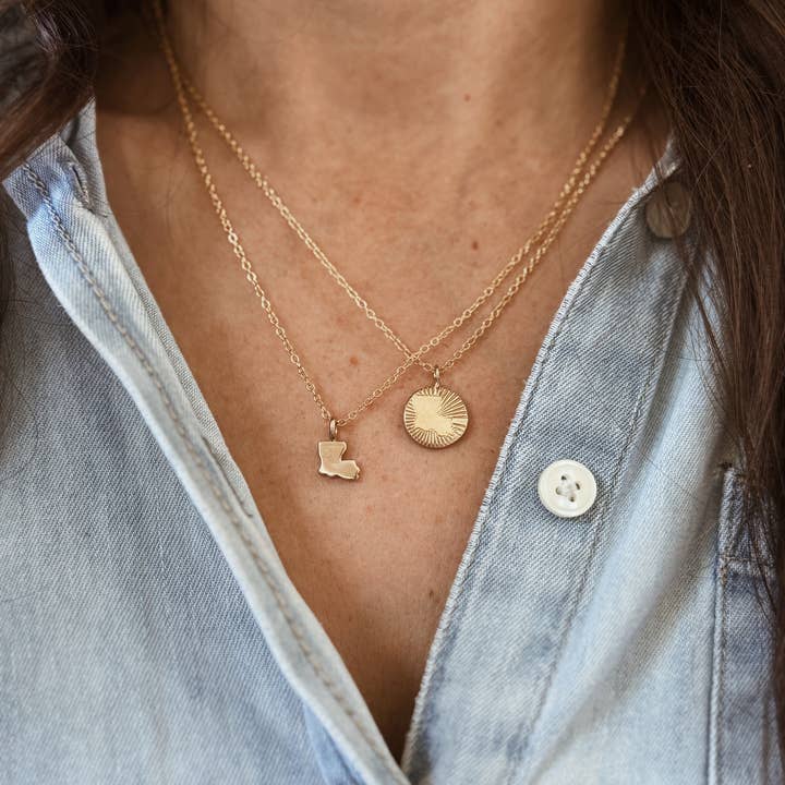 Mimosa Handcrafted - Wholesale Individual Charm/Pendant - LOUISIANA STATE PENDANT4