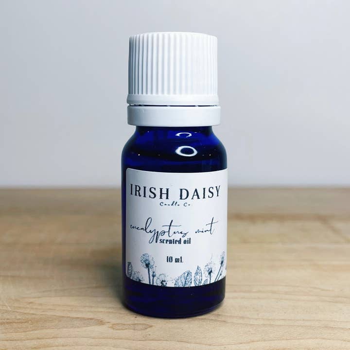Huile parfumée à l'eucalyptus et à la menthe pour la vente par Irish Daisy Candle Co.