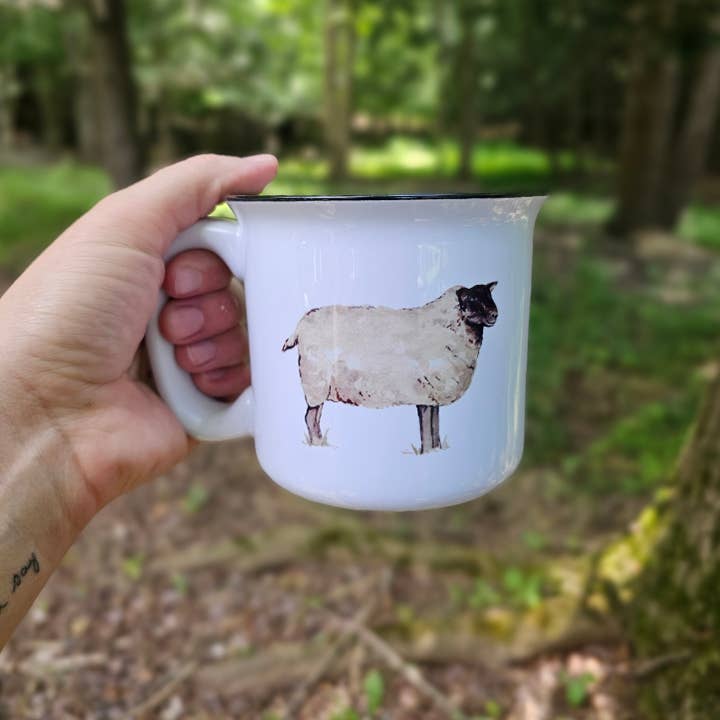 Sheep Coffee Mug for wholesale by The Cranberry Finch