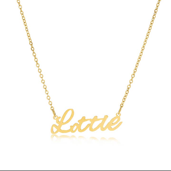 Lottie Name Necklace for wholesale by Zotair