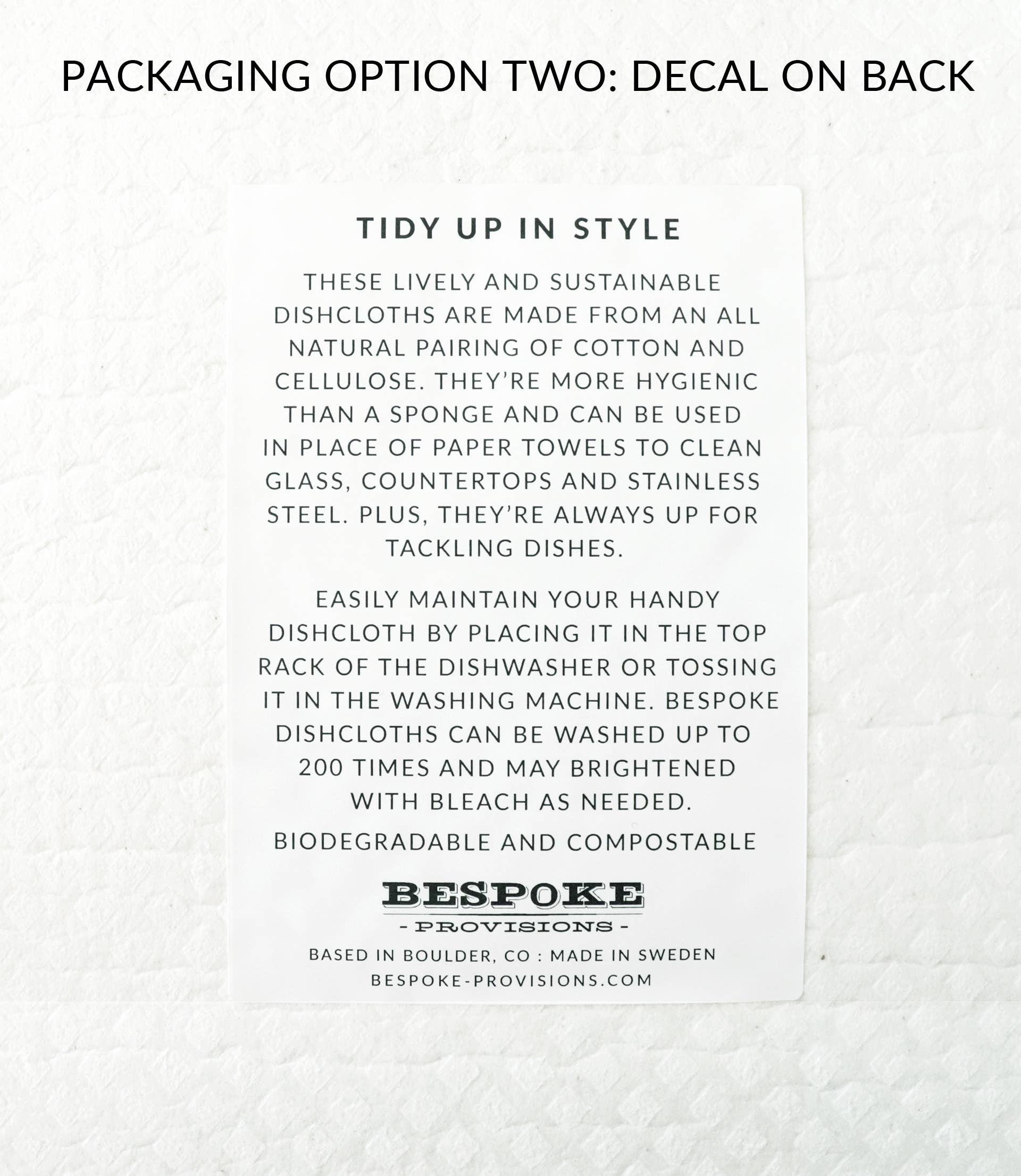 Bespoke Provisions – Engroshandel Køkkenhåndklæde – Bier på honningkage svensk opvaskeklud - Genanvendelig svampeklud5