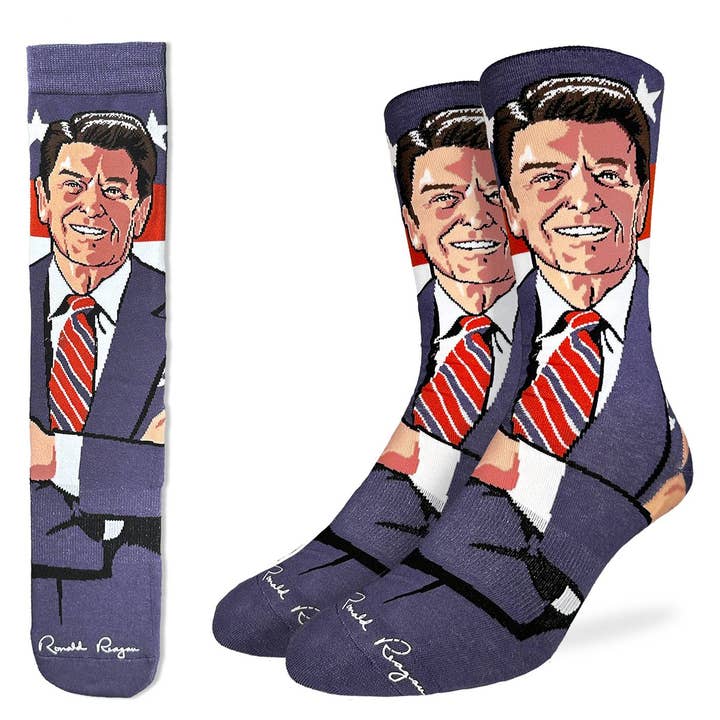 Men's Ronald Reagan Socks for wholesale by Good Luck Sock