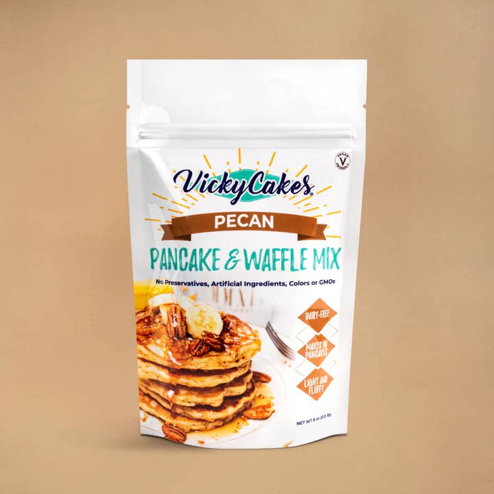 Vicky Cakes Pancake & Waffle Mix - Wholesale Pancake Mix - Pecan Pancake and Waffle Mix