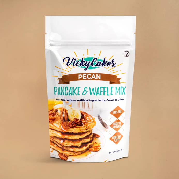 Pecan Pancake and Waffle Mix for wholesale by Vicky Cakes Pancake & Waffle Mix