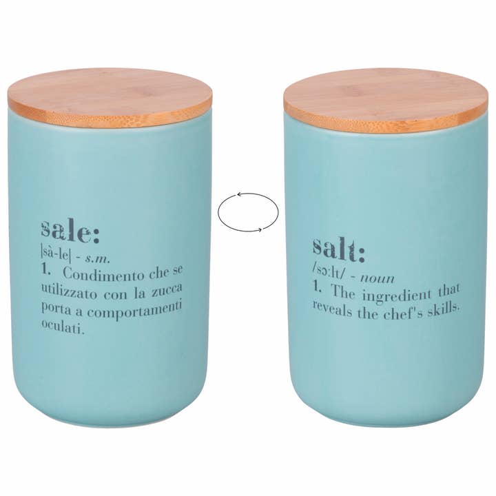 VICTIONARY SALE SALT JAR 1000 ML DOUBLE FACE for wholesale by VdE Tivoli 1996