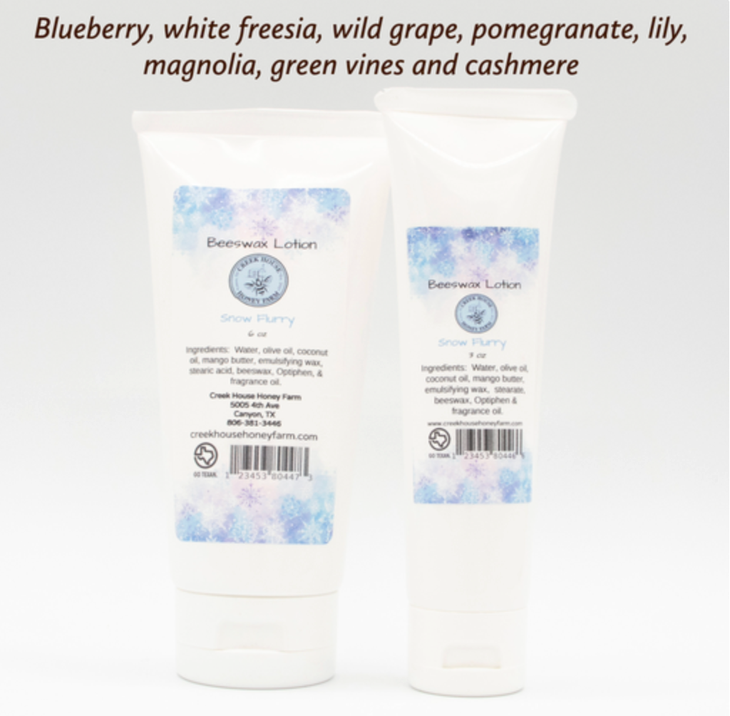 Creek House Honey Farm – Großhandel Hand- & Körperlotion – Alles natürliche Bienenwachs-Lotion | 3 oz Tube | 6 oz Tube1