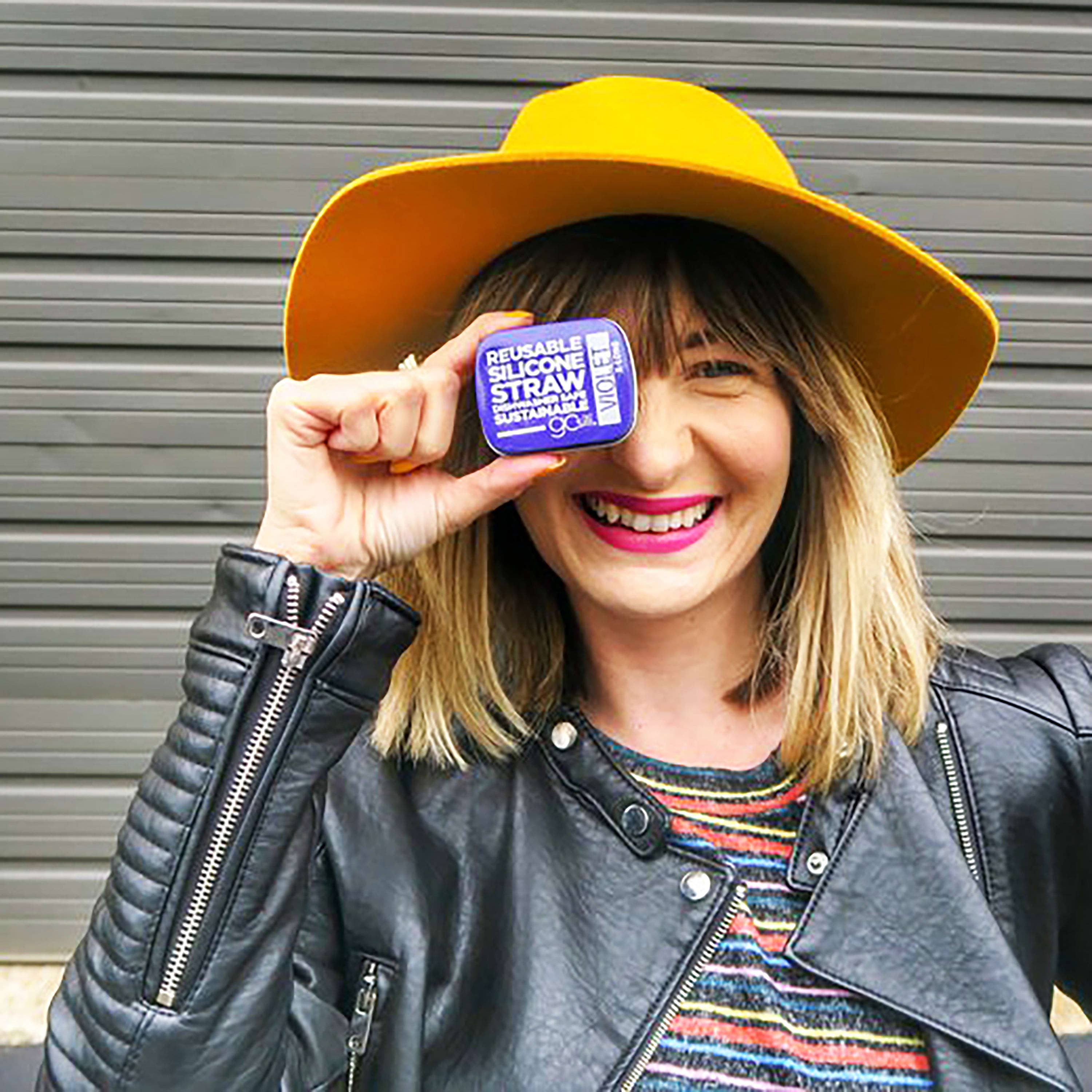 GoSili - Wholesale Drinking Straw - GoSili® 8" Collapsible + Reusable Silicone Drinking Straw with Travel Case | Eco-Friendly & Soft | 2pk9