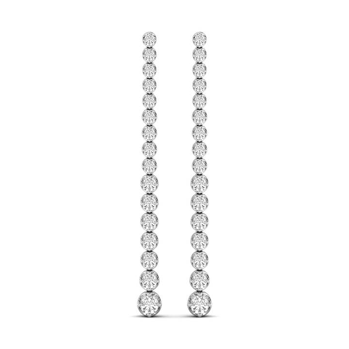 3 1/5 CTW Diamond Dangle Earrings in 14K Gold for wholesale by Szul USA LLC