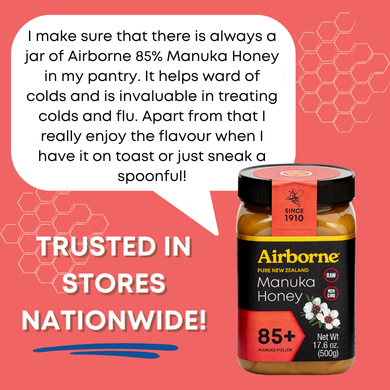 Airborne Honey USA – wholesale Honey – Manuka 85+ Monofloral Honey | Raw | Unfiltered | 17.6oz2