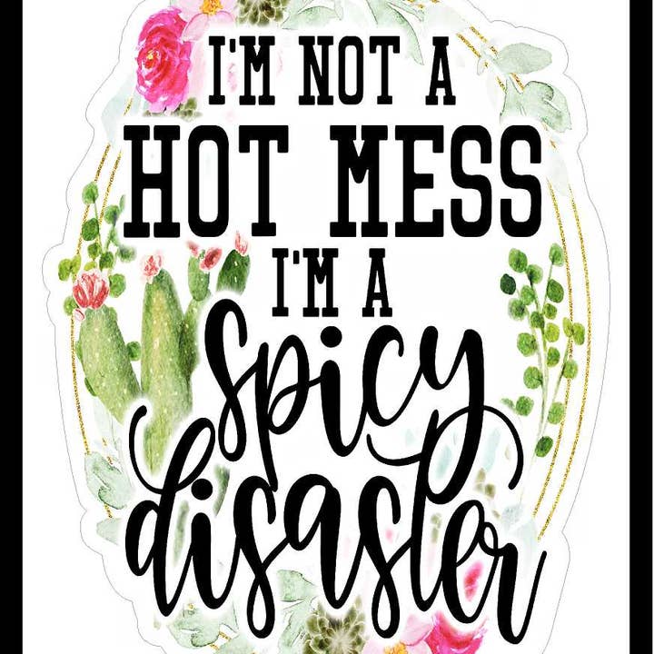 Spicy Disaster Decal for wholesale by JAC Wholesale