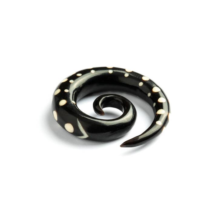 Tribu - Wholesale Gauge/plug earrings - Dotted Spiral Gauges2