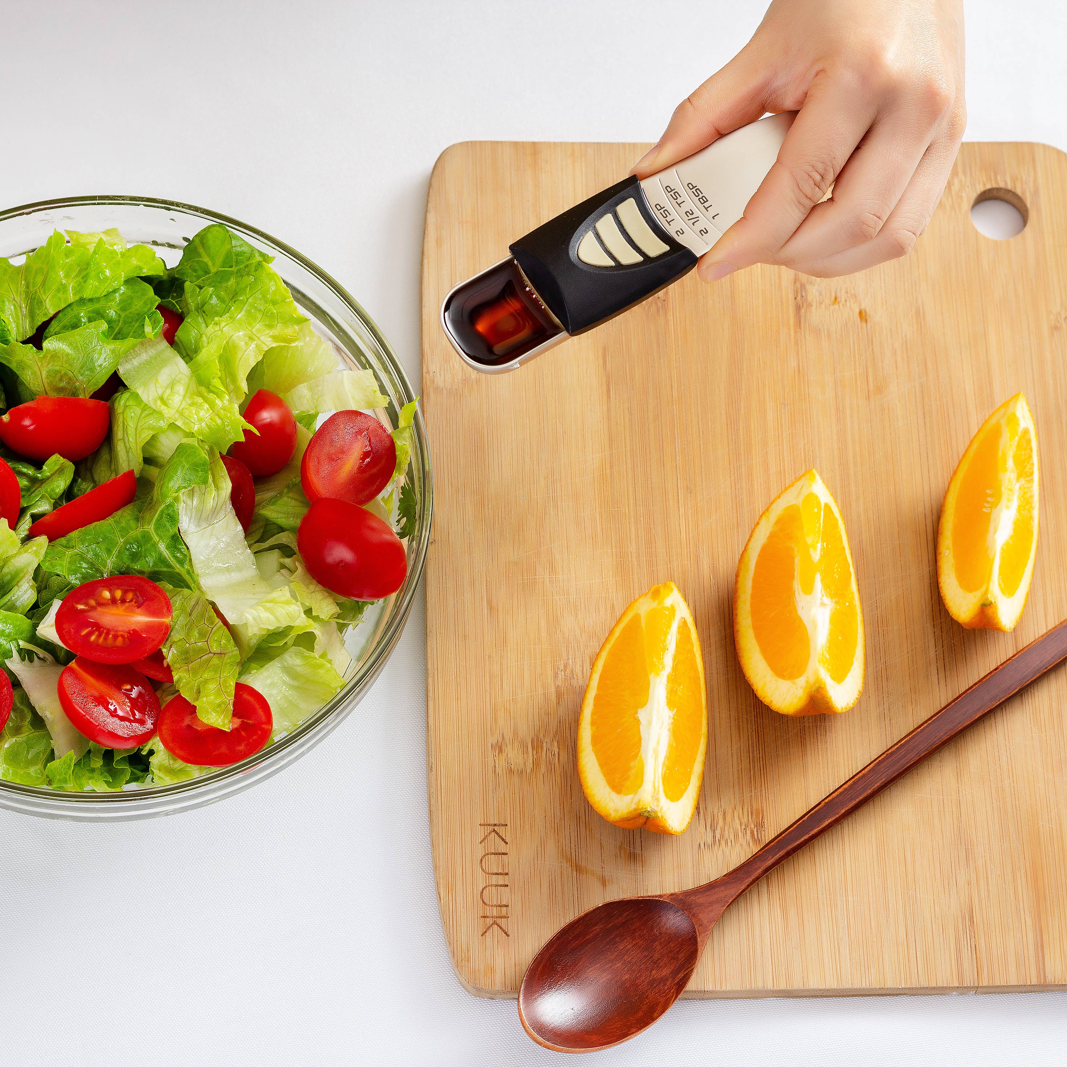 Fox Run Brands – wholesale Measuring spoon – KitchenArt Pro Adjust-A-Tablespoon, Satin, 6.25" x 1.5" x 1"5