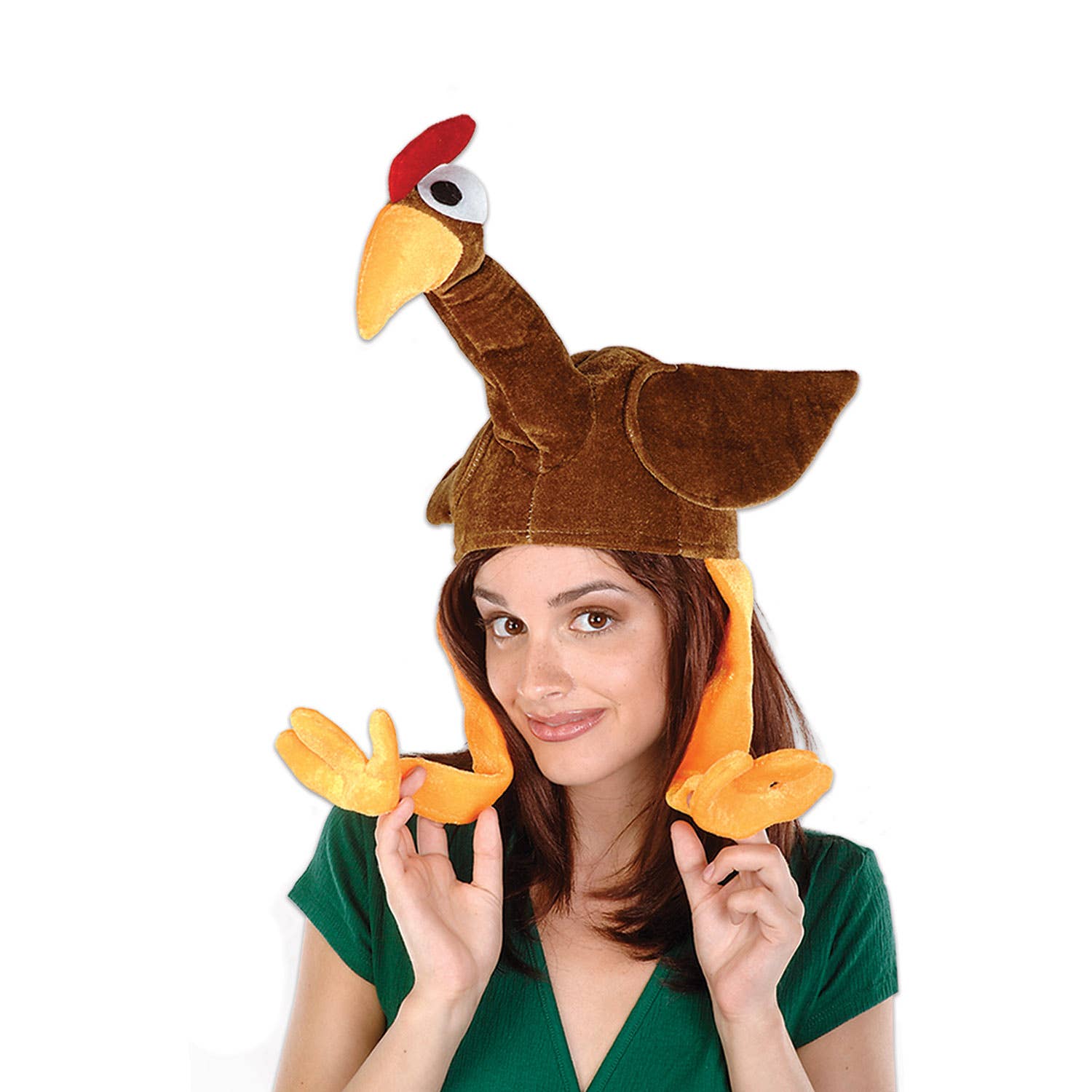 Beistle - Wholesale Party Hat/Crown - Plush Gobbler Hat, One Size Fits Most4
