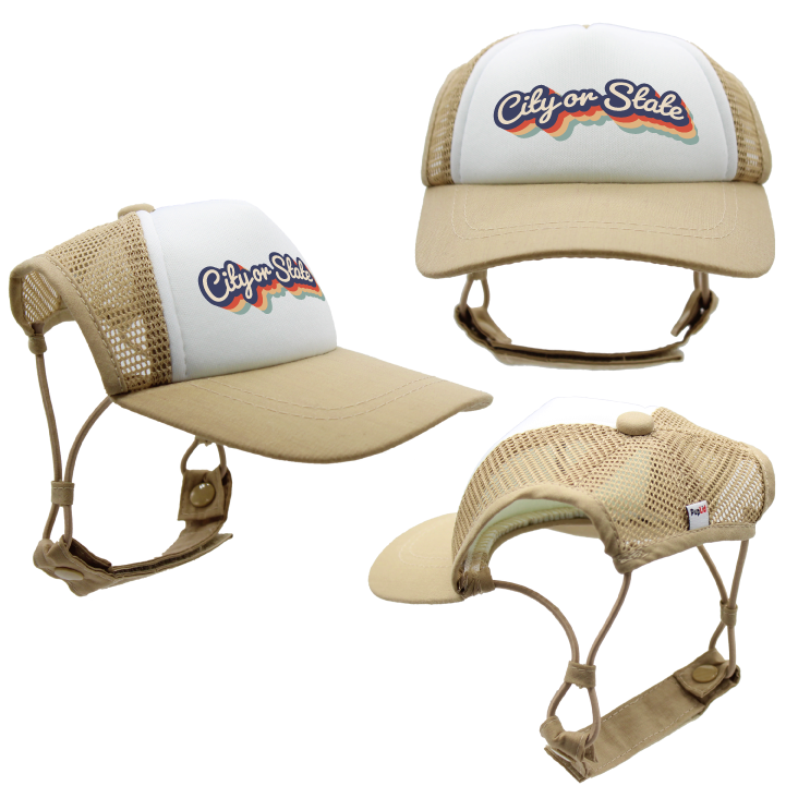 PupLid - Wholesale Pet Hat - Dog - Custom Retro Text | Trucker Hat for Dogs17