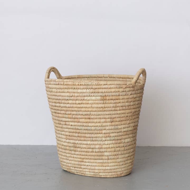 Will & Atlas - Wholesale Laundry Basket - Oval Laundry Basket, palm leaf