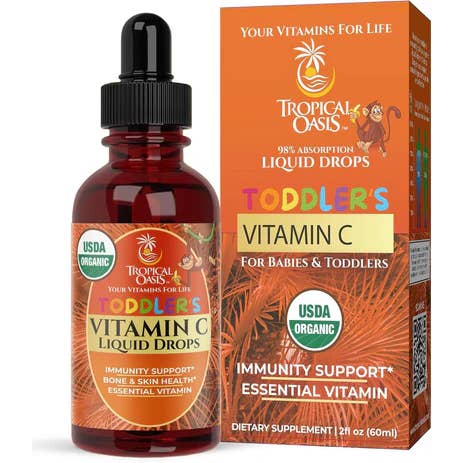 Tropical Oasis - Wholesale Oral Supplement/Vitamin - Organic Vitamin C Drops for Toddlers