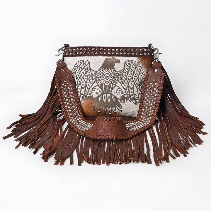 LS Western - Wholesale Crossbody Bag - Women's - ADBGM779 Wallet Hair-On Genuine Western Leather Women Bag1